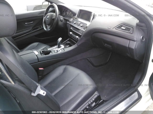 WBALW7C54DDX58561 - 2013 BMW 640 I WHITE photo 5