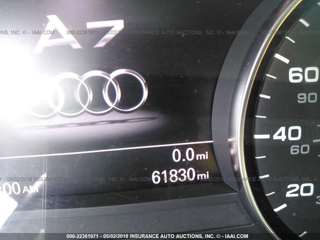 WAU3GAFCXCN137127 - 2012 AUDI A7 PRESTIGE GRAY photo 7