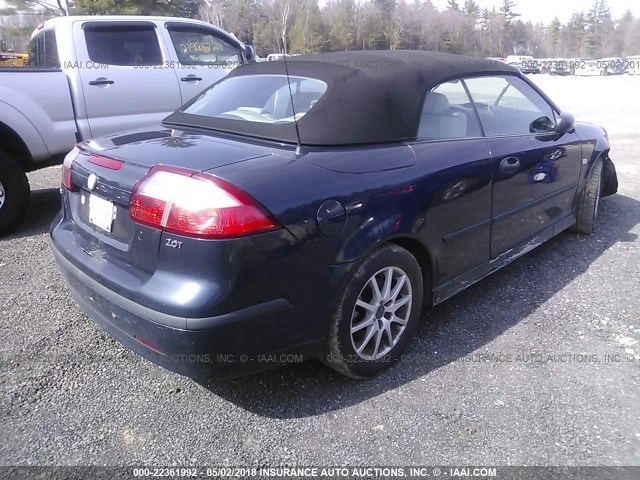 YS3FD79Y646010589 - 2004 SAAB 9-3 ARC Dark Blue photo 4