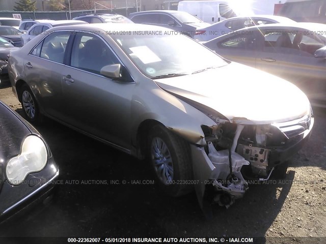 4T1BF1FK0CU020778 - 2012 TOYOTA CAMRY SE/LE/XLE GOLD photo 1