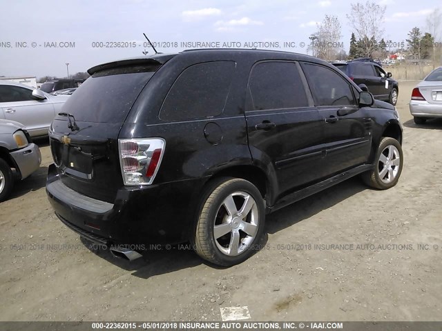 2CNDL537X86034735 - 2008 CHEVROLET EQUINOX SPORT BLACK photo 4