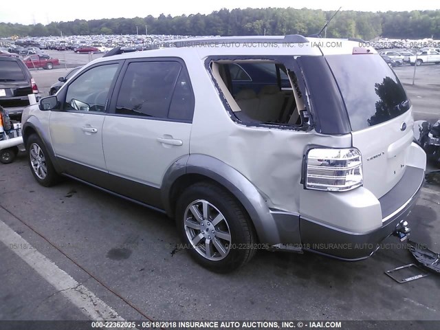 1FMDK02W48GA05729 - 2008 FORD TAURUS X SEL CREAM photo 3