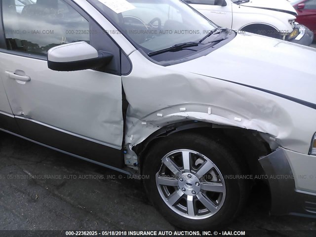 1FMDK02W48GA05729 - 2008 FORD TAURUS X SEL CREAM photo 6