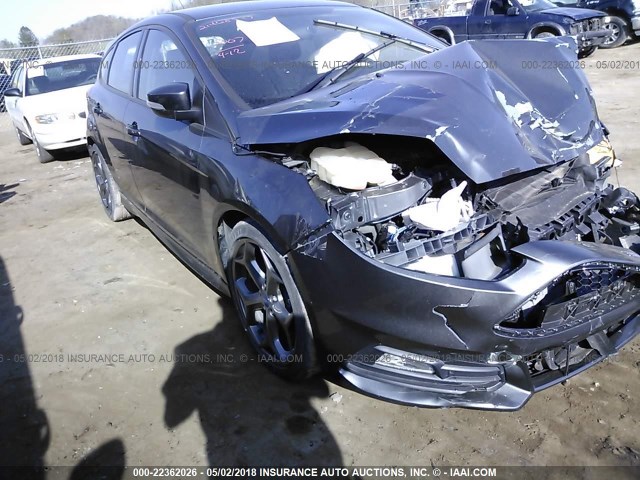 1FADP3L99HL302783 - 2017 FORD FOCUS ST GRAY photo 1