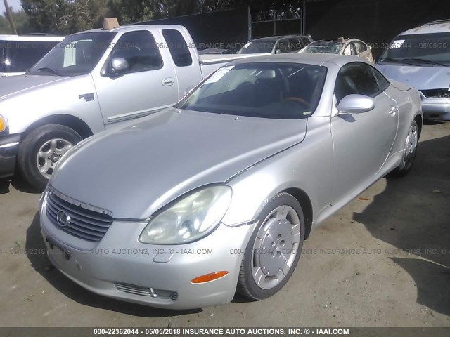 JTHFN48Y930042408 - 2003 LEXUS SC 430 SILVER photo 2