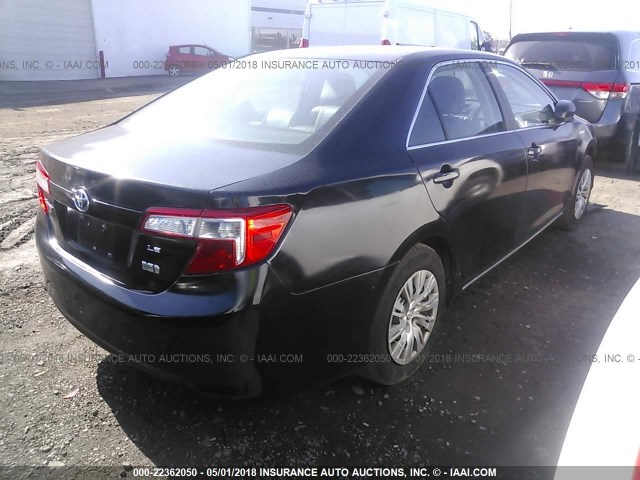 4T1BD1FK5CU042118 - 2012 TOYOTA CAMRY HYBRID/LE/XLE 黑色 照片 4