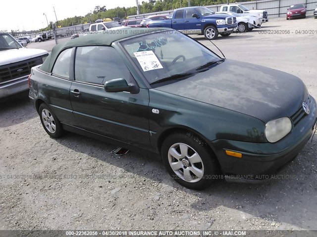 3VWDC21V52M814043 - 2002 VOLKSWAGEN CABRIO GLX 绿色 照片 1