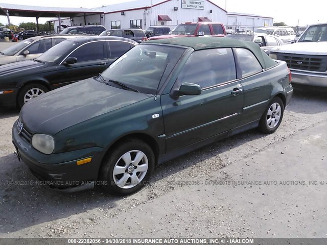3VWDC21V52M814043 - 2002 VOLKSWAGEN CABRIO GLX 绿色 照片 2