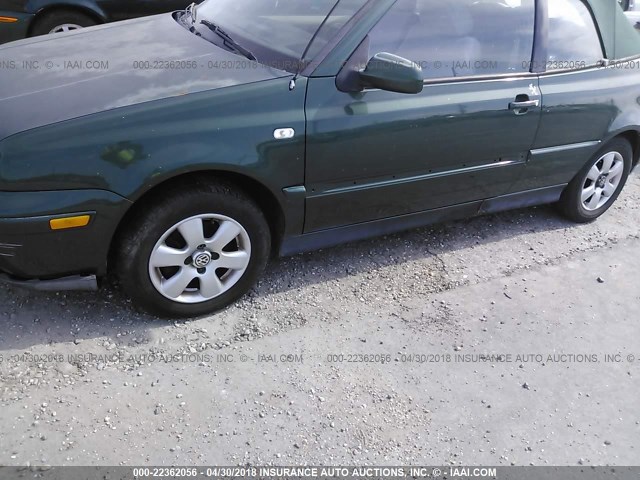 3VWDC21V52M814043 - 2002 VOLKSWAGEN CABRIO GLX 绿色 照片 6