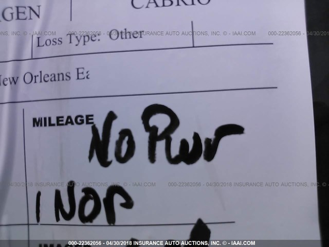 3VWDC21V52M814043 - 2002 VOLKSWAGEN CABRIO GLX 绿色 照片 7