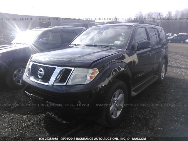 5N1AR18B78C651993 - 2008 NISSAN PATHFINDER S/LE/SE BLACK photo 2