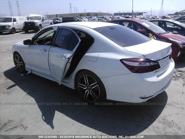 1HGCR2F53HA116446 - 2017 HONDA ACCORD SPORT თეთრი ფოტო 3