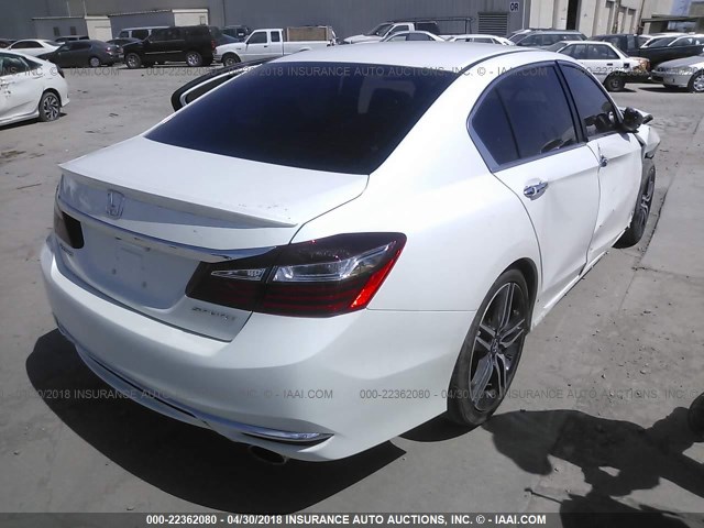1HGCR2F53HA116446 - 2017 HONDA ACCORD SPORT თეთრი ფოტო 4