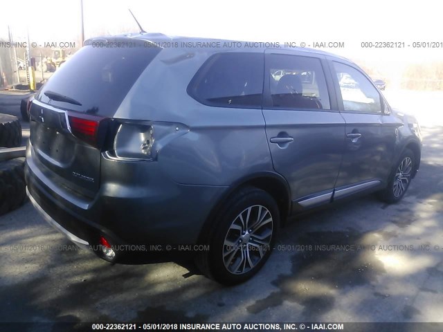 JA4AD2A36GZ041410 - 2016 MITSUBISHI OUTLANDER ES GRAY photo 4