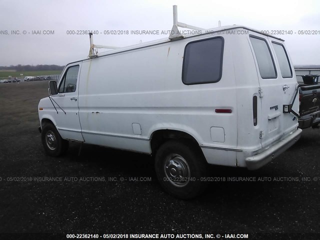 1FTJE34H4MHA34523 - 1991 FORD ECONOLINE E350 VAN WHITE photo 3