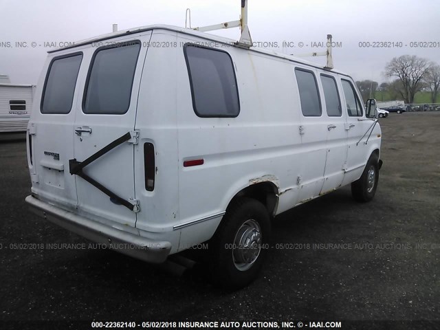 1FTJE34H4MHA34523 - 1991 FORD ECONOLINE E350 VAN WHITE photo 4