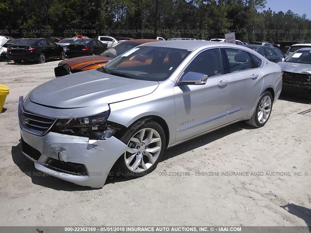 2G1125S37J9110935 - 2018 CHEVROLET IMPALA PREMIER SILVER photo 2