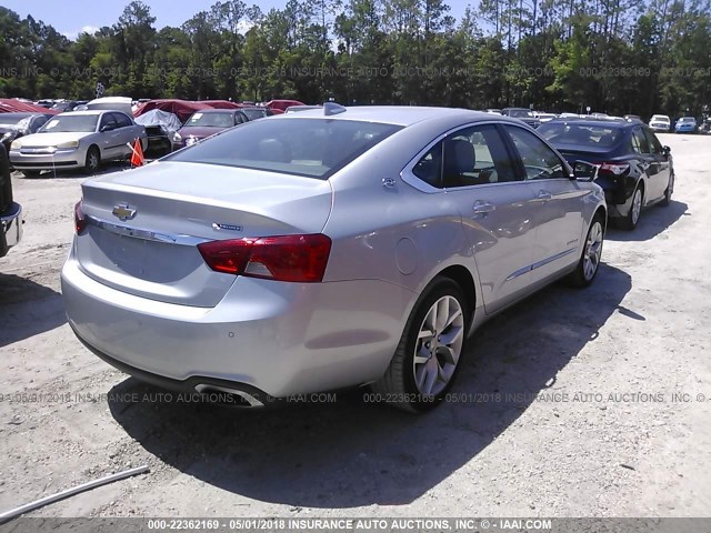 2G1125S37J9110935 - 2018 CHEVROLET IMPALA PREMIER SILVER photo 4