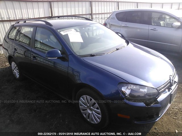 3VWPZ7AJ3BM660180 - 2011 VOLKSWAGEN JETTA S/SE BLUE photo 1