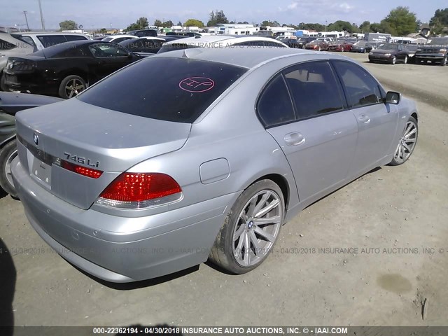 WBAGN63514DS52748 - 2004 BMW 745 LI SILVER photo 4