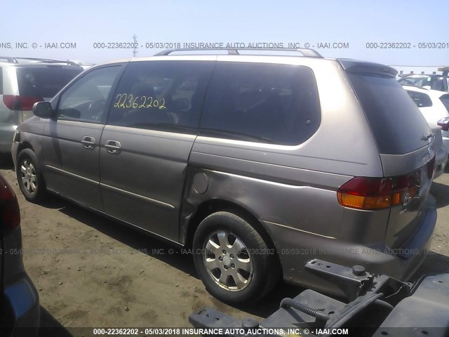 5FNRL180X3B014633 - 2003 HONDA ODYSSEY EXL თაფლისფერი ფოტო 3