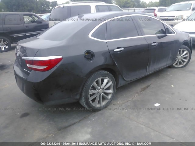 1G4PP5SK0D4255120 - 2013 BUICK VERANO BLACK photo 4