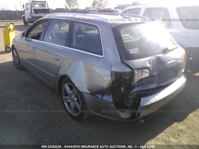 WAUDF78EX6A008955 - 2006 AUDI A4 2.0T QUATTRO GRAY photo 3