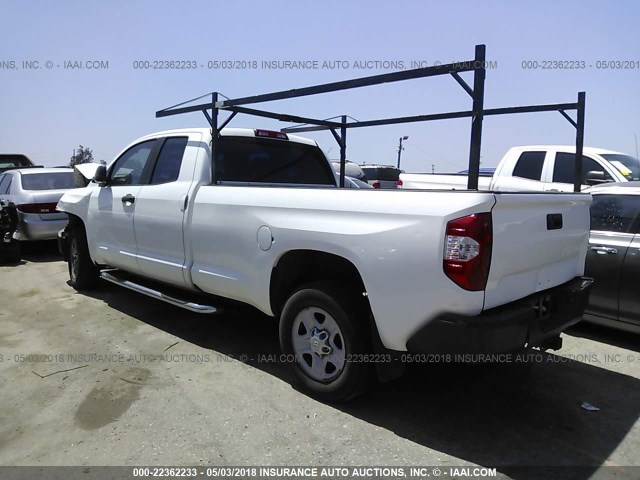 5TFTY5F16EX008413 - 2014 TOYOTA TUNDRA DOUBLE CAB SR/SR5 WHITE photo 3