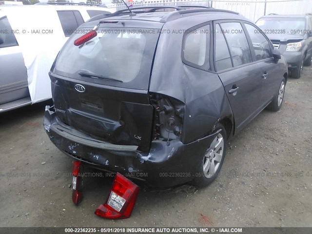 KNAFG525777072355 - 2007 KIA RONDO LX/EX GRAY photo 4