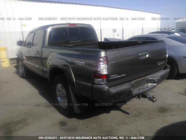 3TMKU72N49M021006 - 2009 TOYOTA TACOMA DBL CAB PRERUNNER LNG BED GRAY photo 3