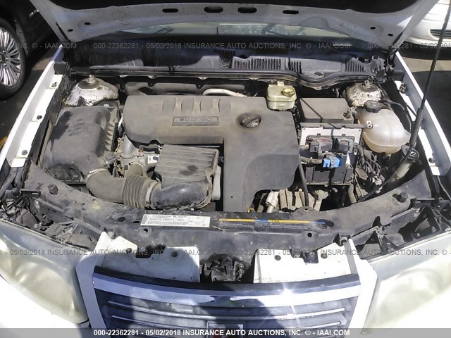 1G8AL54F95Z119038 - 2005 SATURN ION LEVEL 3 WHITE photo 10