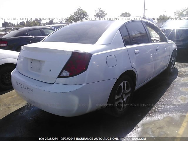1G8AL54F95Z119038 - 2005 SATURN ION LEVEL 3 WHITE photo 4