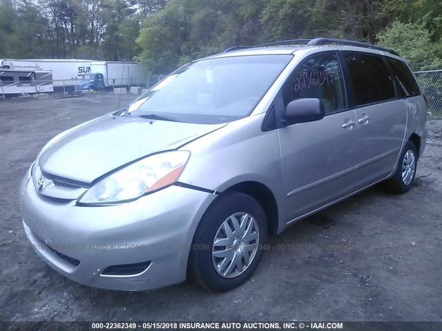 5TDZA23C16S534586 - 2006 TOYOTA SIENNA CE/LE SILVER photo 2