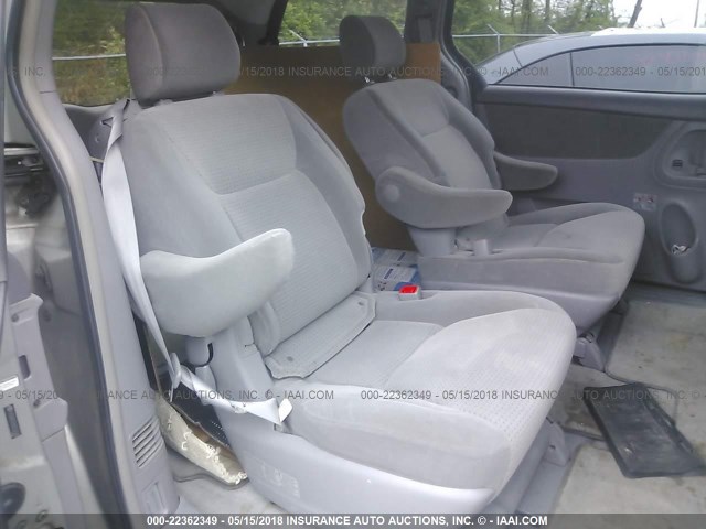 5TDZA23C16S534586 - 2006 TOYOTA SIENNA CE/LE SILVER photo 8