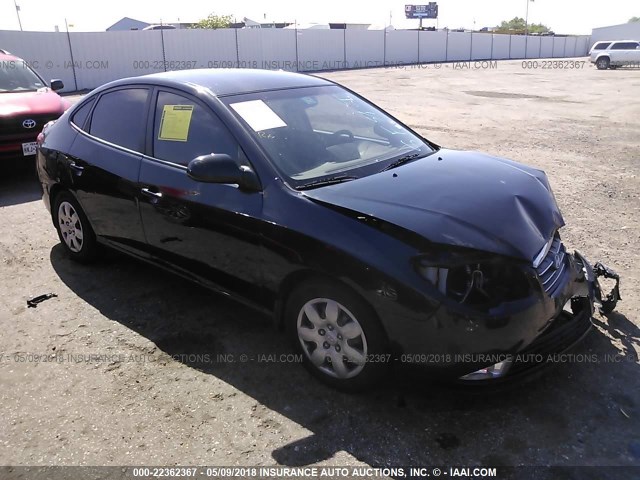 KMHDU46D49U633531 - 2009 HYUNDAI ELANTRA GLS/SE BLACK photo 1