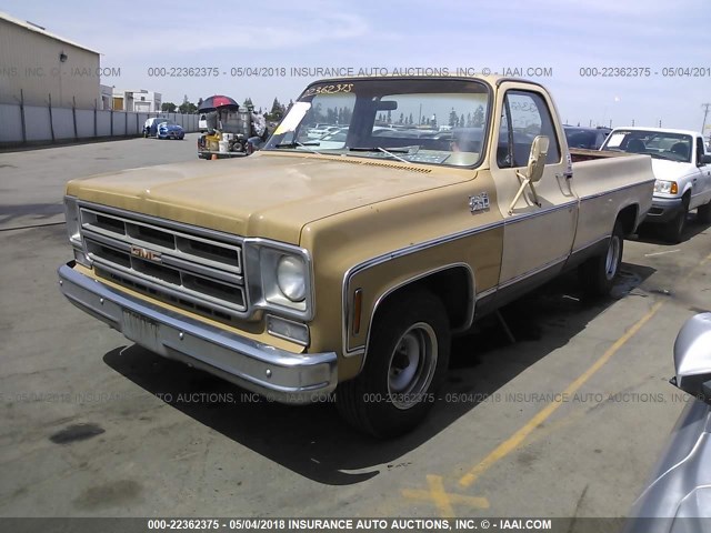 TCL146S509543 - 1976 GMC 1500 TAN photo 2