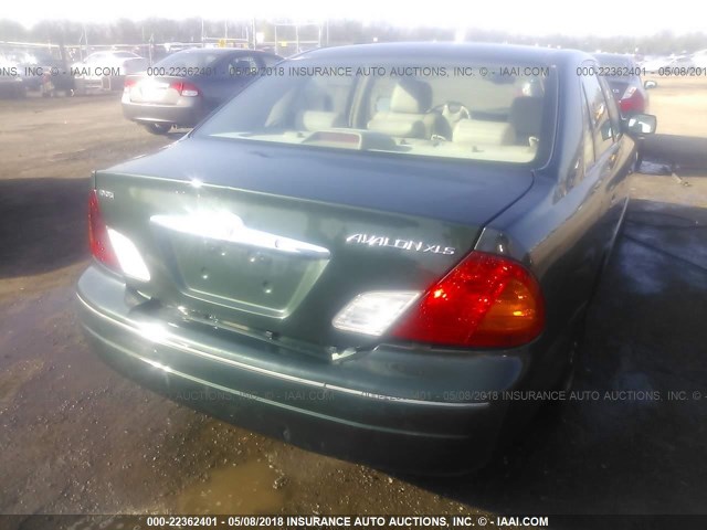 4T1BF28BXYU108151 - 2000 TOYOTA AVALON XL/XLS GREEN photo 6