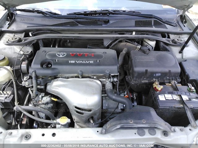 4T1BE32K15U561877 - 2005 TOYOTA CAMRY LE/XLE/SE GRAY photo 10
