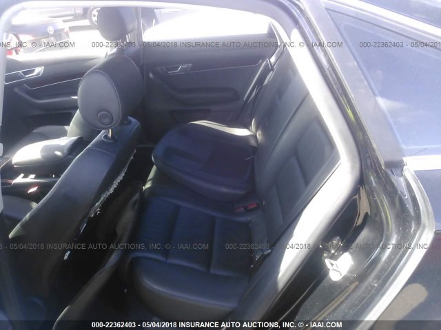 WAUAH74FX8N012916 - 2008 AUDI A6 3.2 BLACK photo 8