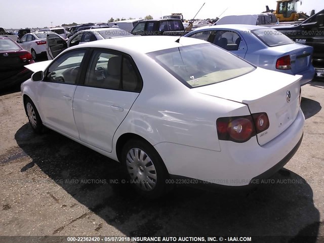 3VWJM71K39M130363 - 2009 VOLKSWAGEN JETTA S WHITE photo 3