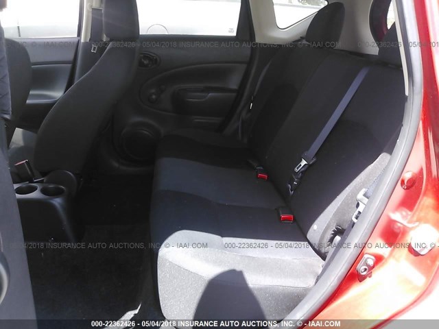 3N1CE2CP2GL389341 - 2016 NISSAN VERSA NOTE S/S PLUS/SV/SL/SR MAROON photo 8