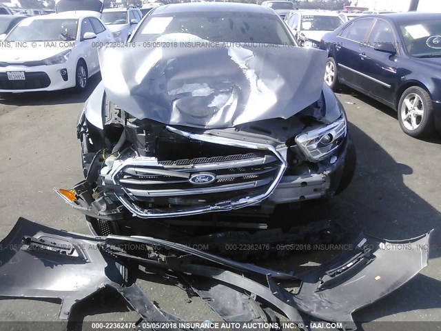 1FAHP2F80DG129611 - 2013 FORD TAURUS LIMITED GRAY photo 6