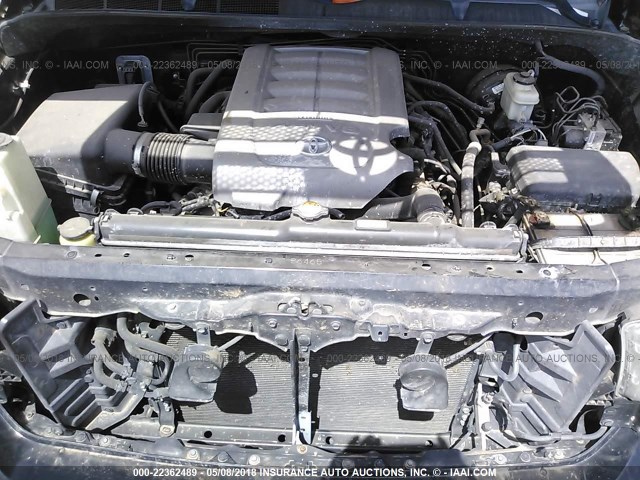 5TFRM5F14AX003999 - 2010 TOYOTA TUNDRA DOUBLE CAB SR5 BLACK photo 10