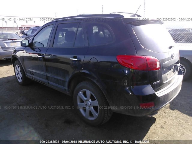 5NMSH73E97H105969 - 2007 HYUNDAI SANTA FE SE/LIMITED BLACK photo 3