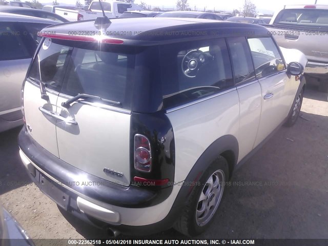 WMWZF3C51ET493057 - 2014 MINI COOPER CLUBMAN CREAM photo 4