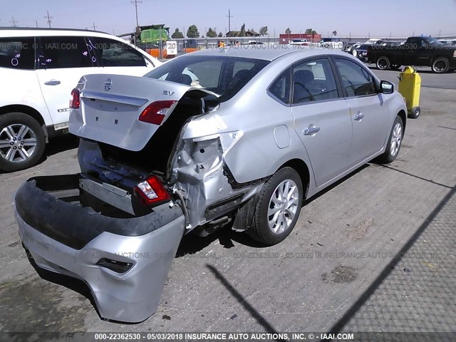 3N1AB7AP8JY250048 - 2018 NISSAN SENTRA S/SV/SR/SL SILVER photo 4