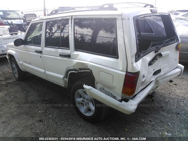 1J4FT68S7XL660128 - 1999 JEEP CHEROKEE SPORT/CLASSIC WHITE photo 3