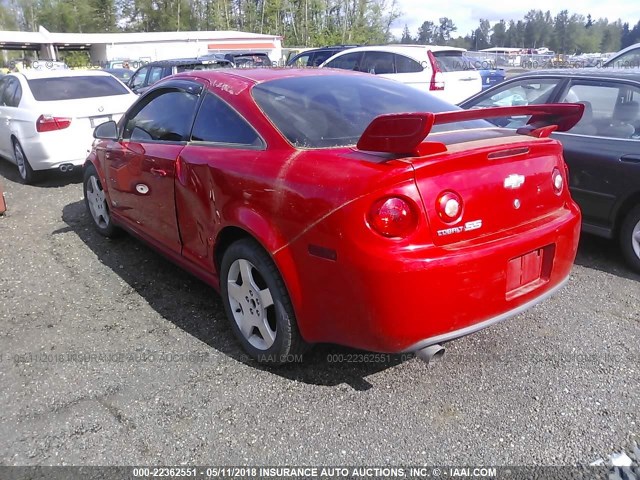 1G1AM18B767623161 - 2006 CHEVROLET COBALT SS RED photo 3