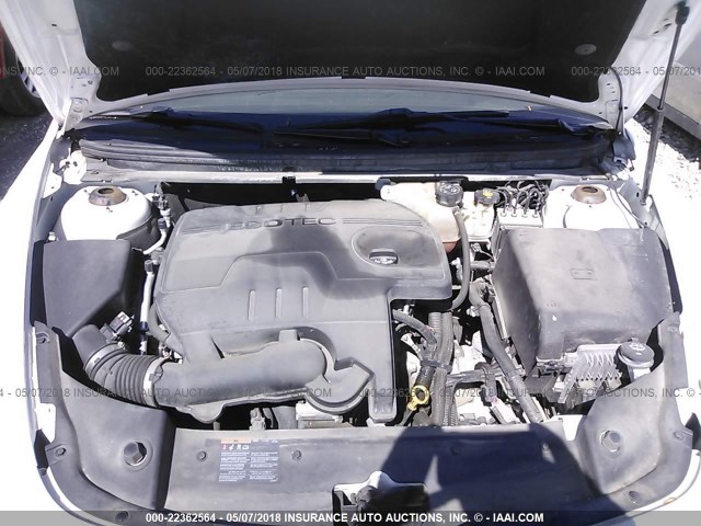 1G1ZC5EB9AF269448 - 2010 CHEVROLET MALIBU 1LT თეთრი ფოტო 10