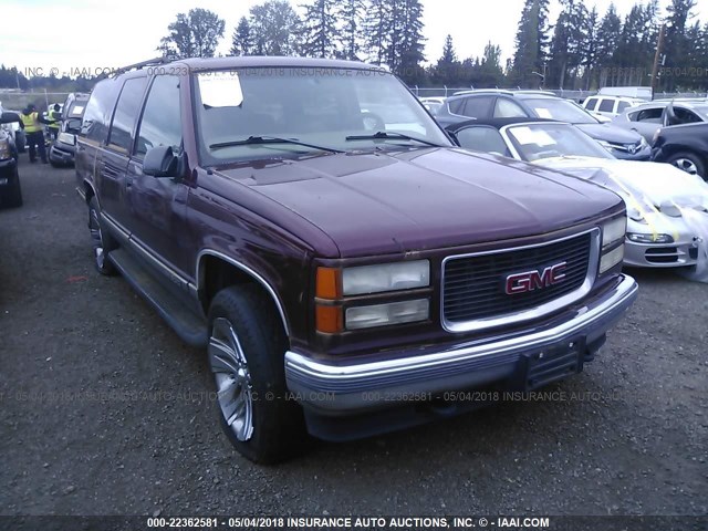 3GKFK16R0WG511071 - 1998 GMC SUBURBAN K1500 MAROON photo 1